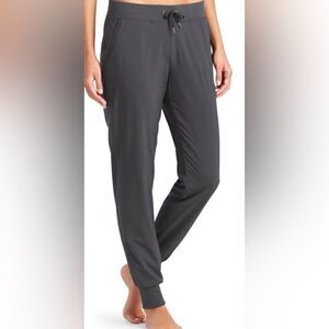 90 NWOT ATHLETA LINED CITY JOGGERS SWEATPANTS DARK GRAY